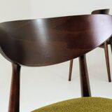 Dining chairs set of 4 wild green curly Scandinavian design