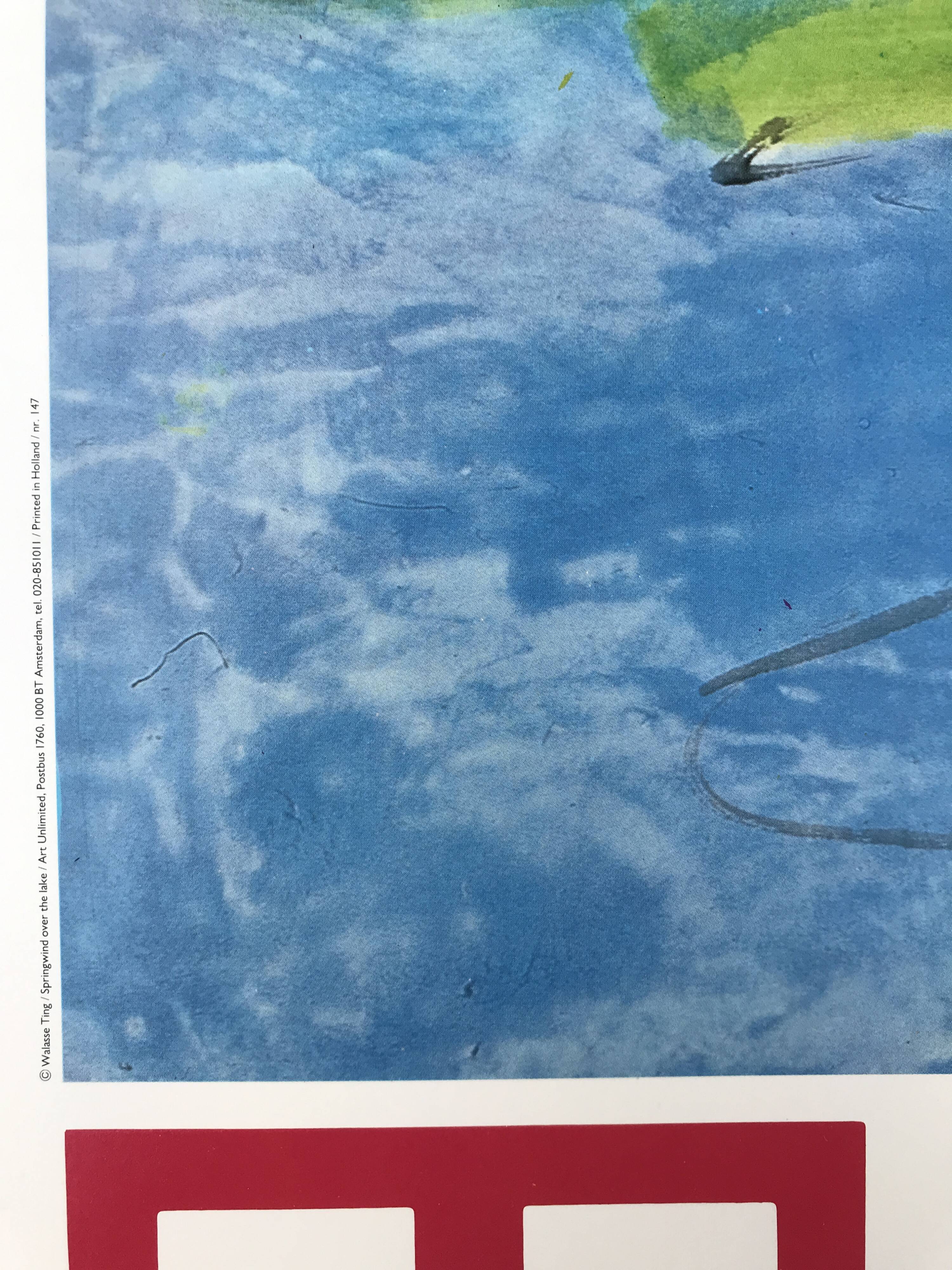 Art poster after Walasse TING, Springwind over the lake / Art expo New-York, 1989