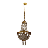 Lustre ancien à pampilles – Fin XIXᵉ siècle – Maison ancienne