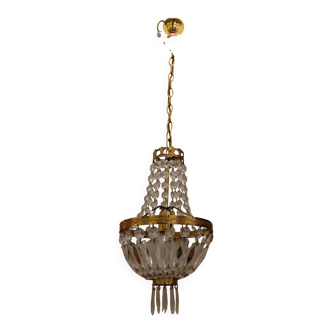 Antique chandelier with pendants – Late 19th century – Old house
