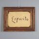 Old painting "The Porch" oil on canvas signed G. Esposito XX Century