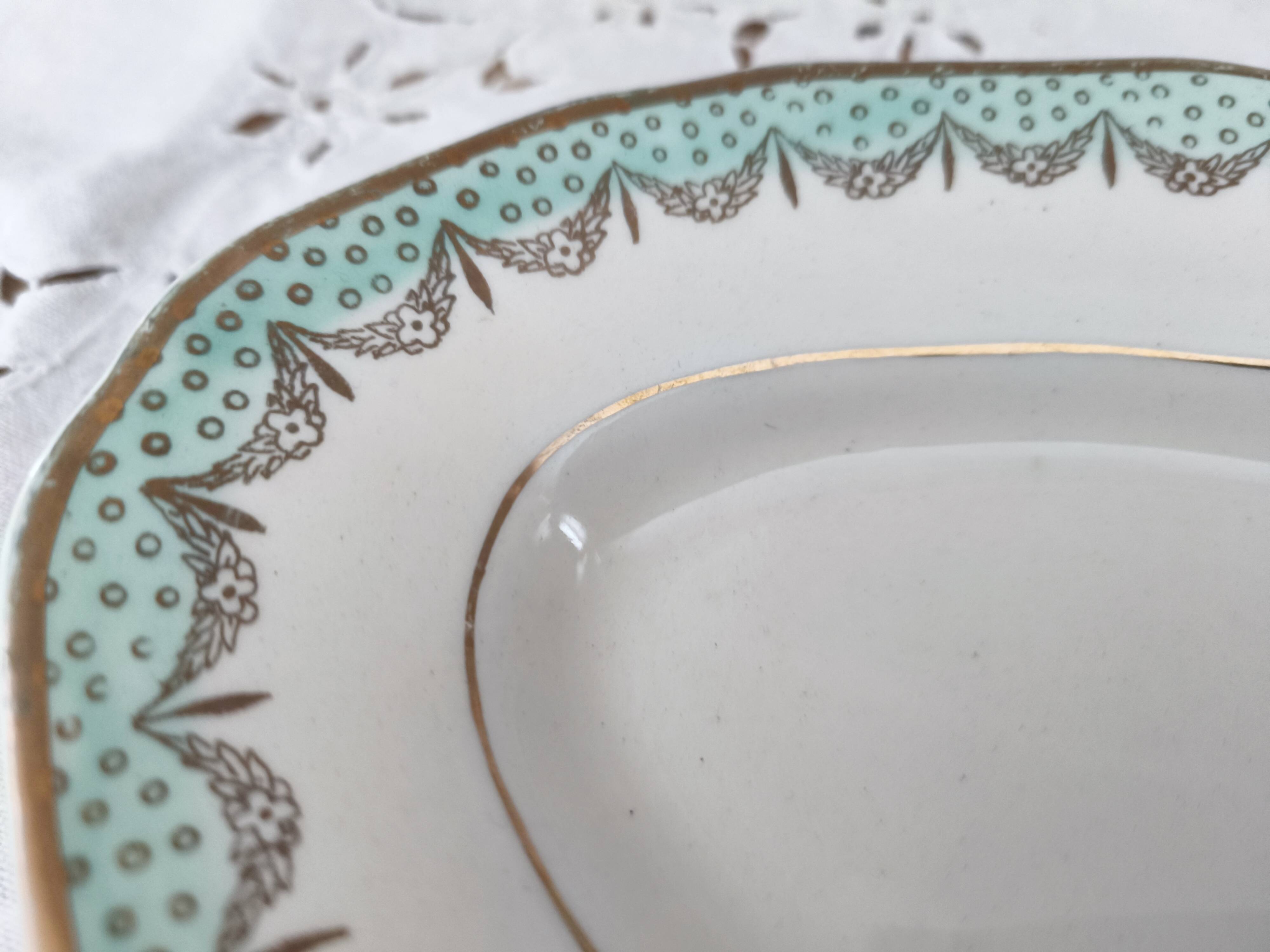 Longwy France earthenware dish Trianon model