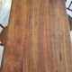Farm table feet turned