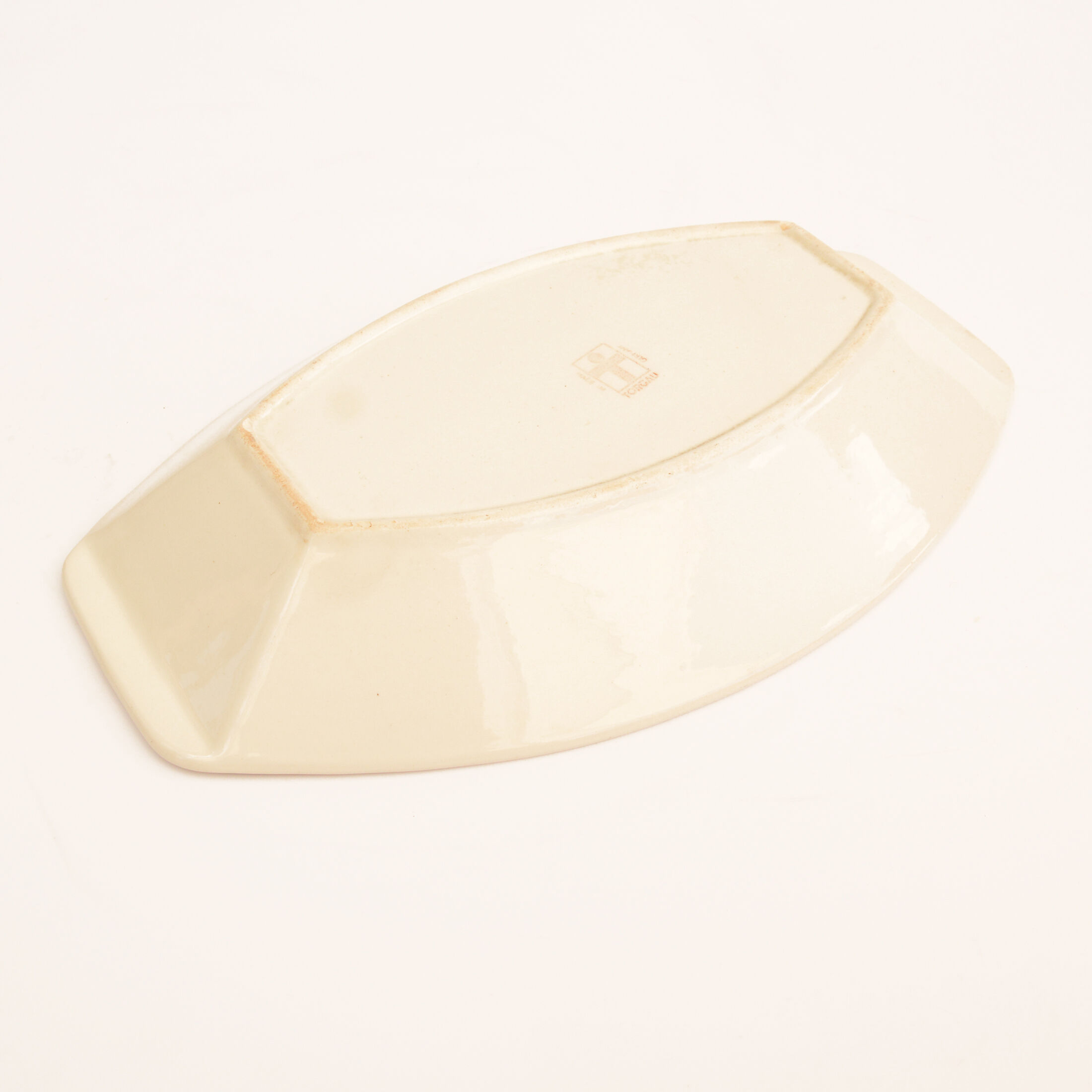 1950s opart, platter, bowl VEB Steingutwerk Torgau, Germany