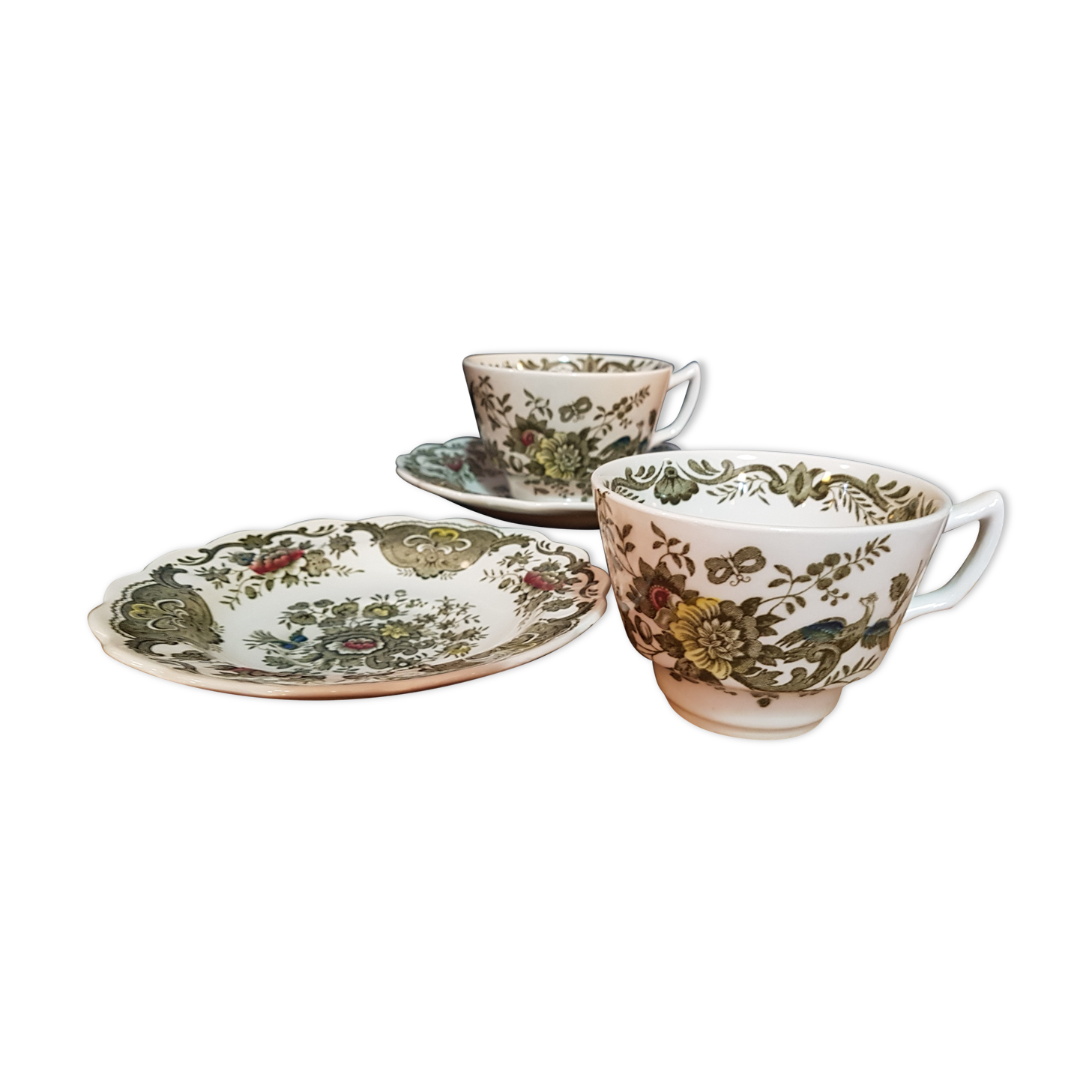 Set of 2 cups and saucers