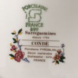 Set of 6 plates Sarreguemines condé model