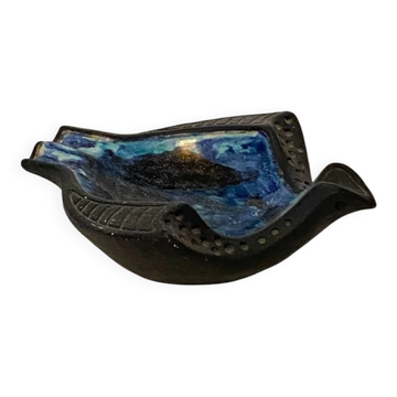 Bird ashtray in glazed stoneware