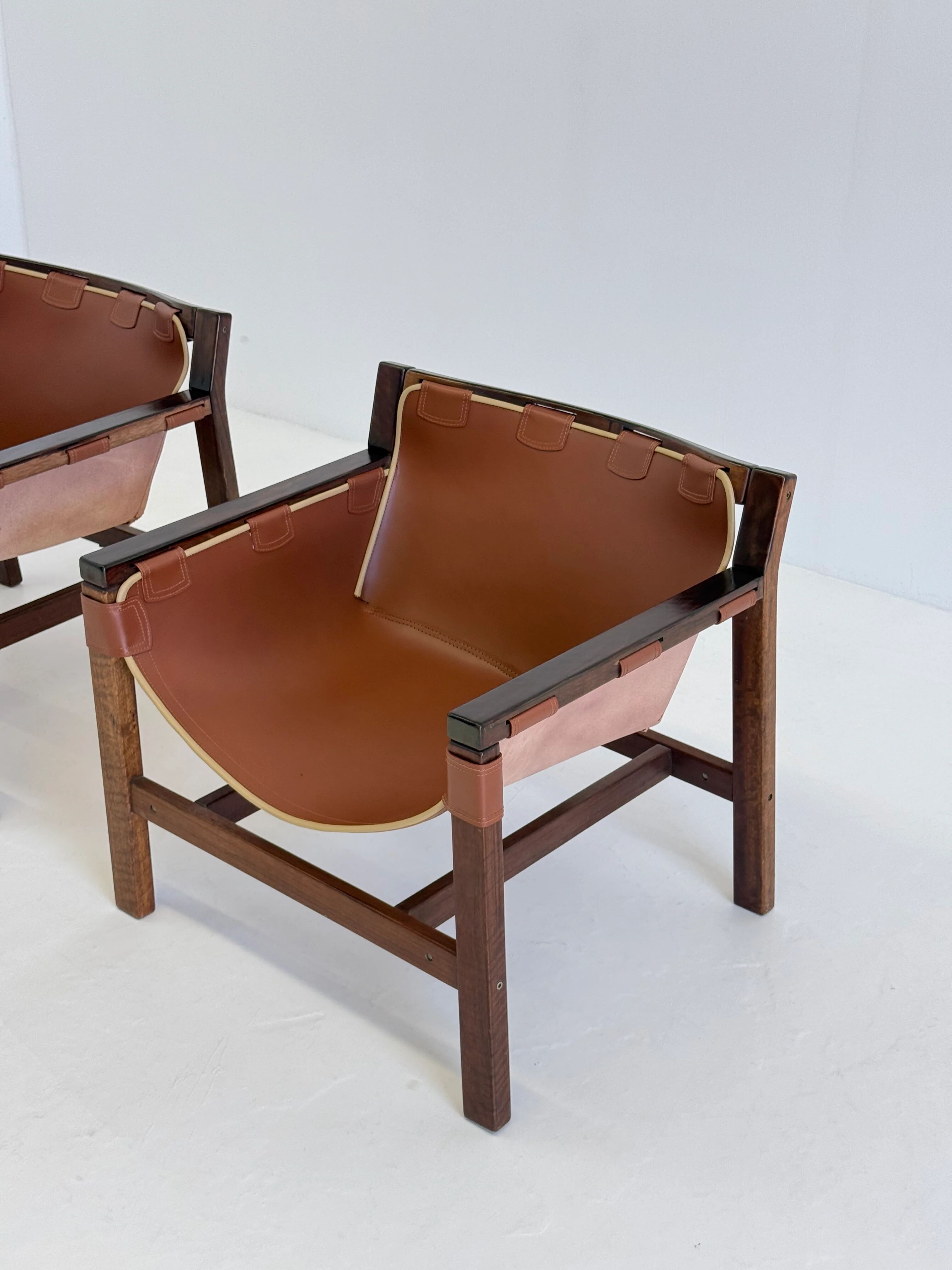 Chaises longues Safari par Carlo Hauner pour Forma