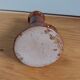 Chocolate glazed stoneware candle holder