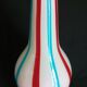 Carlo Moretti vase murano glass blown to the mouth, bottle shape