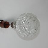 Suspension en verre et bois, 1960