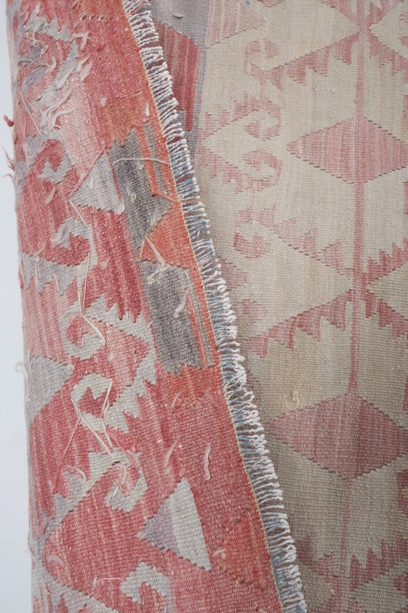 Vintage Turkish kilim handwoven 321x330 cm