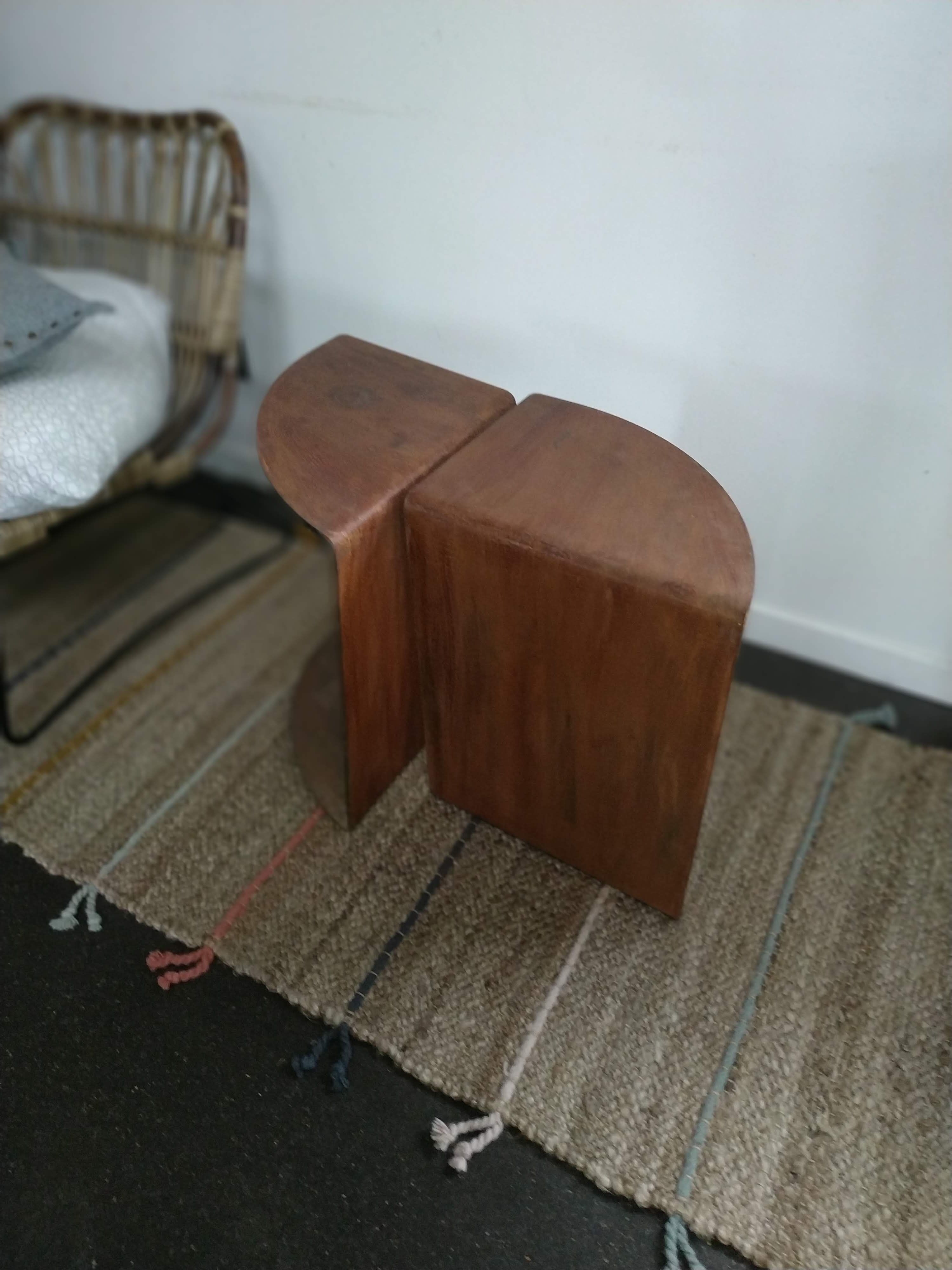 Pair of steel bedsides