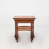 Set of 3 teak wood nesting tables by G-Plan, 1970s, UK ca. 1970