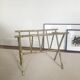 Magazine rack shabby chic bamboo brass, 1960