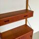 Danish wall shelf with one bay