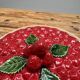A trompe l’oeil strawberry pie dish