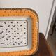 Large Square Plate Geneviève Lethu Mado Floral Decor 43x31cm