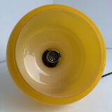 Vintage orange opaline suspension light 1970