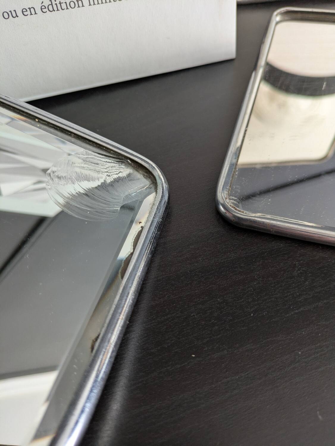 three barber mirrors