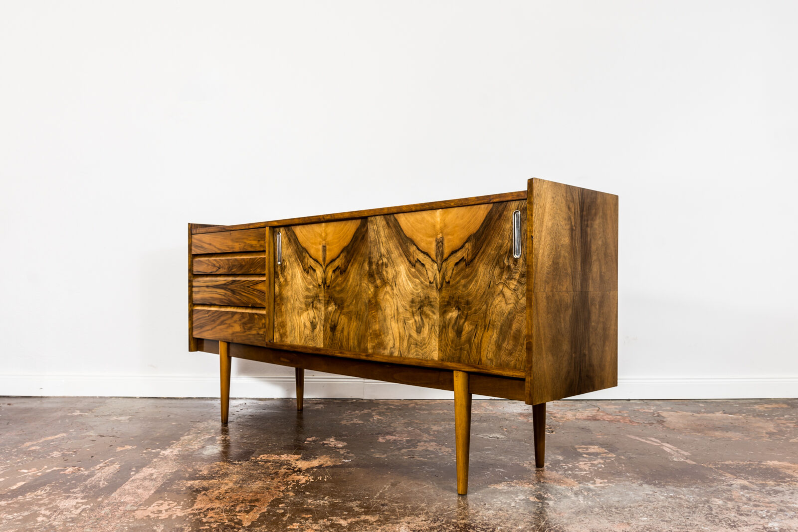Mid-century modern walnut sideboard 1960's