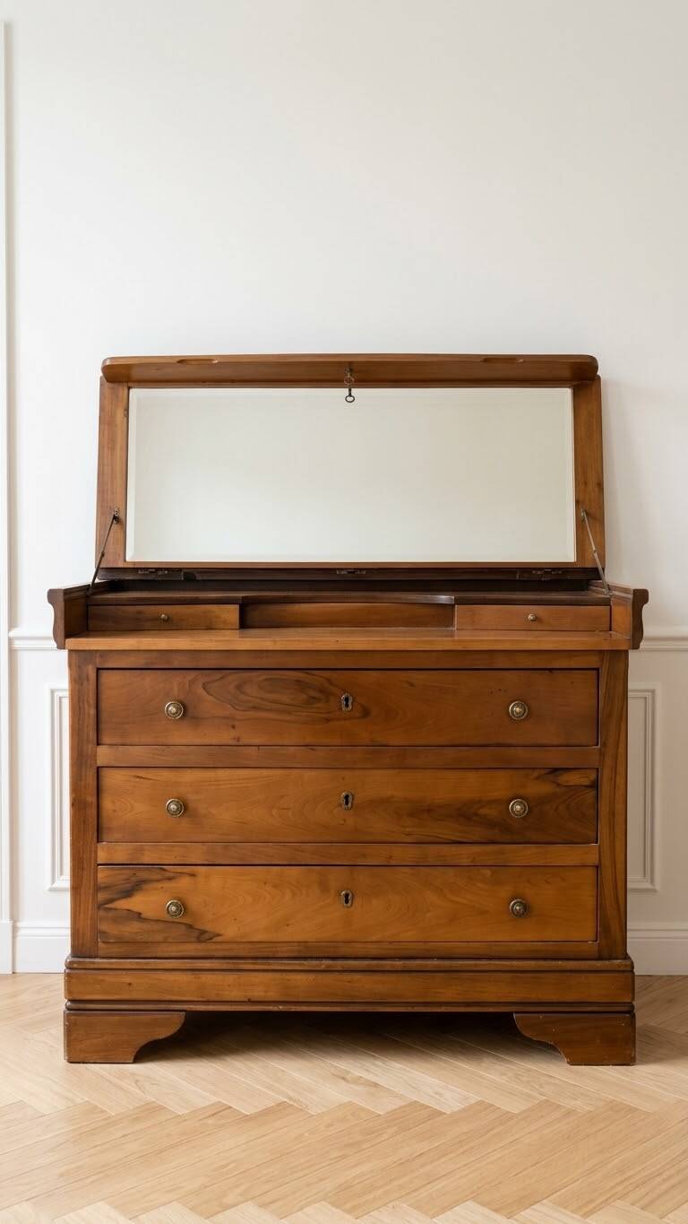 Louis XV wooden dressing table