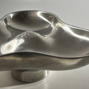 Plat tripartite, acier inoxydable,Georg Jensen, Danemark 1970s