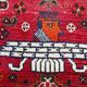 Large Persian carpet XL from Shiraz with Persepolis patterns, hand-knotted in naturally dyed wool.