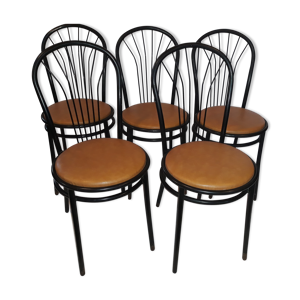 chaises métal de bistrot