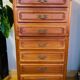 St Louis XV weekly mid-20th century in solid cherry wood, French made.