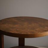 Modern Danish, Lacquered Beech Side Table, Fritz Hansen, "Model 1535", 1940s