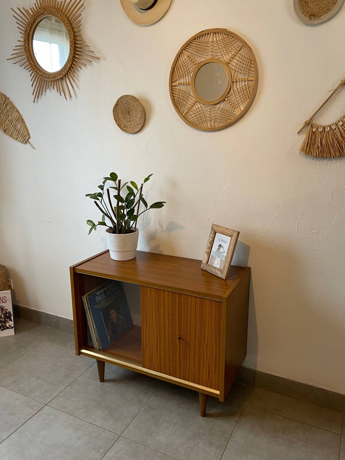 Petite vitrine / meuble tv vintage des années 60