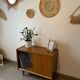 Small vintage 1960s display cabinet/TV unit