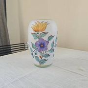 Vase vintage Flora Gouda Holland - Modèle Viola peint à la main