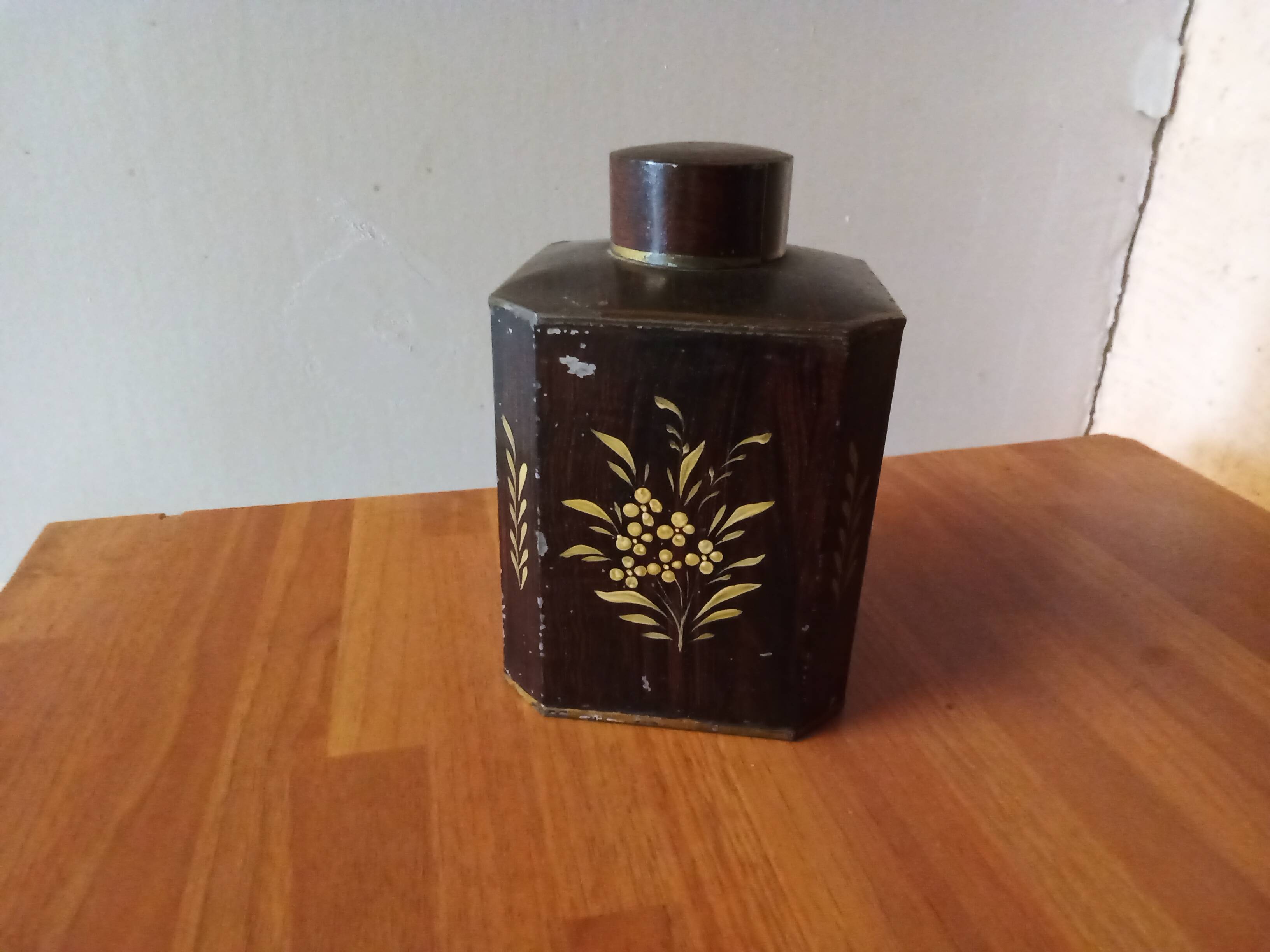 Boite à thé chinoise vintage 1900