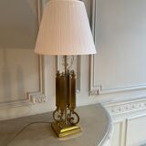 Imposing brass lamp, Deknudt, Belgium, 1970