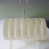 Opal Möbel white lacquered plywood magazine rack, 1960s