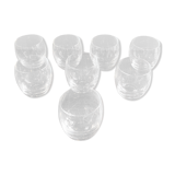 Set of 8 glasses vintage cups 70 ball shape