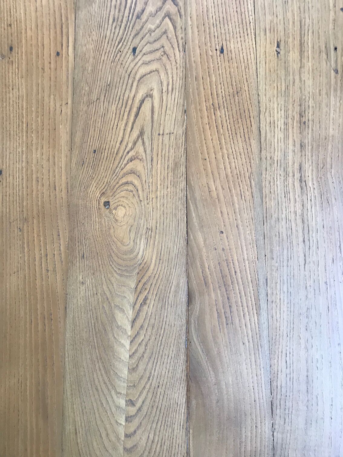 Farm table in raw wood