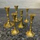 Set of 6 vintage bronze candlesticks