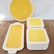 Longwy France Yellow Dessert Service