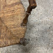 Fauteuil provençal, assise en paille