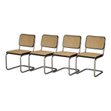 S32 Dining Chairs by Marcel Breuer for Thonet. 1980s. Set of 4