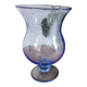 Blue bubble glass lantern