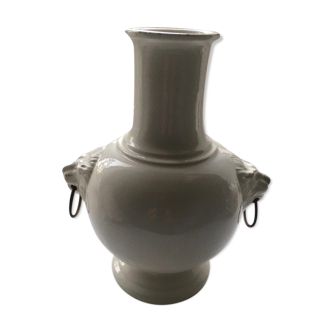 Large white ceramic vase