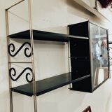Metal shelf black and gold