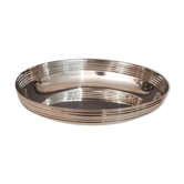 Silver metal bread basket