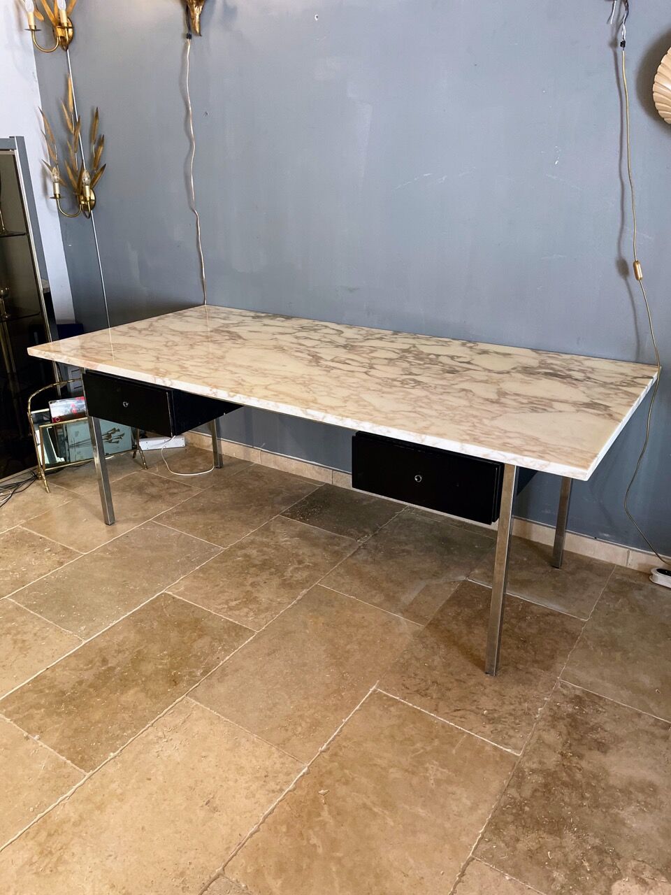 Marble desk Florence Knoll