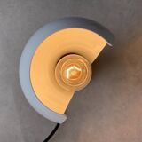 Vintage white metal O'luce table lamp Flash by Joe Colombo - Italian Design
