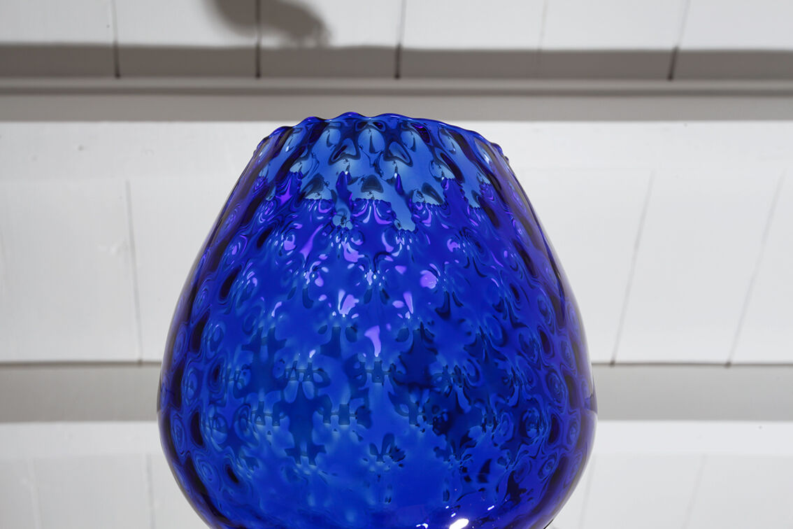 Large vase blue glass king